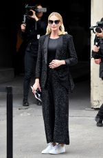 POPPY DELEVINGNE Arrives at Chanel Show at Paris Fashion Week 10/02/2018