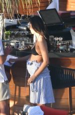 Pregnant APRIL LOVE GEARY in Bikini at a Photoshoot in St. Barts 10/26/2018