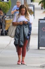 Pregnant HILARY DUFF and Matthew Koma Out for Breakfast in Studio City 10/02/2018