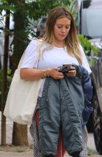 Pregnant HILARY DUFF and Matthew Koma Out for Breakfast in Studio City 10/02/2018
