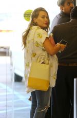 Pregnant HILARY DUFF Arrives at Appointment in Los Angeles 10/08/2018