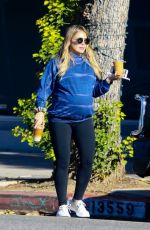 Pregnant HILARY DUFF Out for Breakfast in Los Angeles 10/18/2018