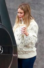 Pregnant HILARY DUFF Out for Coffee in Studio City 10/13/2018