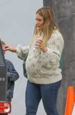 Pregnant HILARY DUFF Out for Coffee in Studio City 10/13/2018