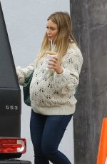Pregnant HILARY DUFF Out for Coffee in Studio City 10/13/2018