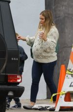 Pregnant HILARY DUFF Out for Coffee in Studio City 10/13/2018