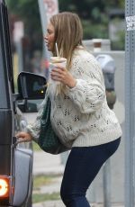 Pregnant HILARY DUFF Out for Coffee in Studio City 10/13/2018