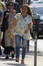 Pregnant HILARY DUFF Out for Lunch in Los Angeles 10/08/2018