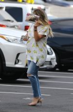 Pregnant HILARY DUFF Out for Lunch in Los Angeles 10/08/2018