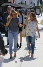 Pregnant HILARY DUFF Out for Lunch in Los Angeles 10/08/2018
