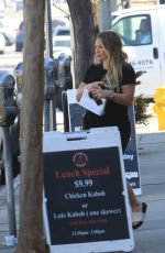 Pregnant HILARY DUFF Out gor Coffee in Los Angeles 10/23/2018