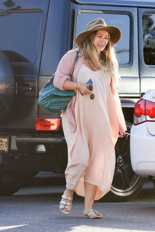 Pregnant HILARY DUFF Out in Los Angeles 10/11/2018