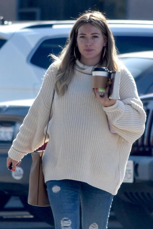 Pregnant HILARY DUFF Out in Studio City 10/24/2018