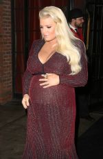 Pregnant JESSICA SIMPSON Leaves Bowery Hotel in New York 10/11/2018