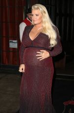 Pregnant JESSICA SIMPSON Leaves Bowery Hotel in New York 10/11/2018