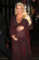 Pregnant JESSICA SIMPSON Leaves Bowery Hotel in New York 10/11/2018