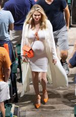 Pregnant KATE UPTON at a Baseball Game in Houston 10/06/2018