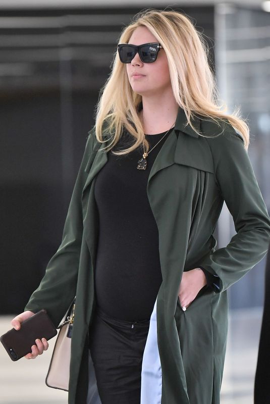 Pregnant KATE UPTON at LAX Airport in Los Angeles 09/30/2018
