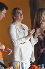 Pregnant KATE UPTON at Minute Maid Park in Houston 10/06/2018