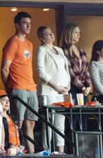 Pregnant KATE UPTON at Minute Maid Park in Houston 10/06/2018