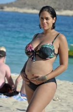 Pregnant MALIN ANDERSSON in Bikini at a Beach in Spain 10/05/2018