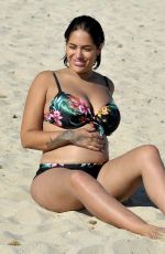 Pregnant MALIN ANDERSSON in Bikini at a Beach in Spain 10/05/2018