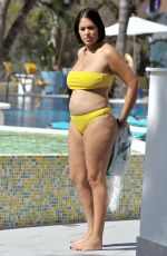 Pregnant MALIN ANDERSSON in Bikini on Holiday in Spain 10/22/2018