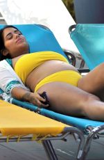 Pregnant MALIN ANDERSSON in Bikini on Holiday in Spain 10/22/2018