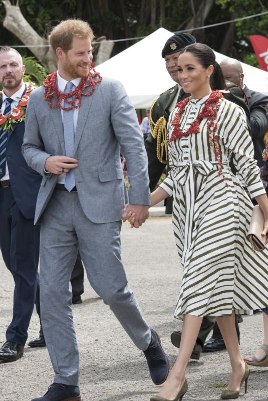 Pregnant MEGHAN MARKLE at Handicraft Fair at Fav’oneoua Centre in Tonga 10/26/2018