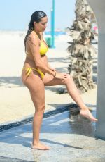Pregnant TYLA CARR in Bikini on the Beach in Dubai 10/21/2018