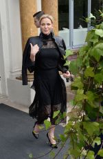 PRINCESS CHARLENE OF MONACO at Akris Show at Paris Fashion Week 09/30/2018