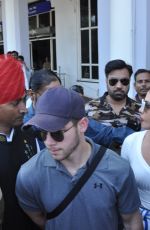 PRIYANKA CHOPRA and Nick Jonas at Jodhpur Airport 10/02/2018