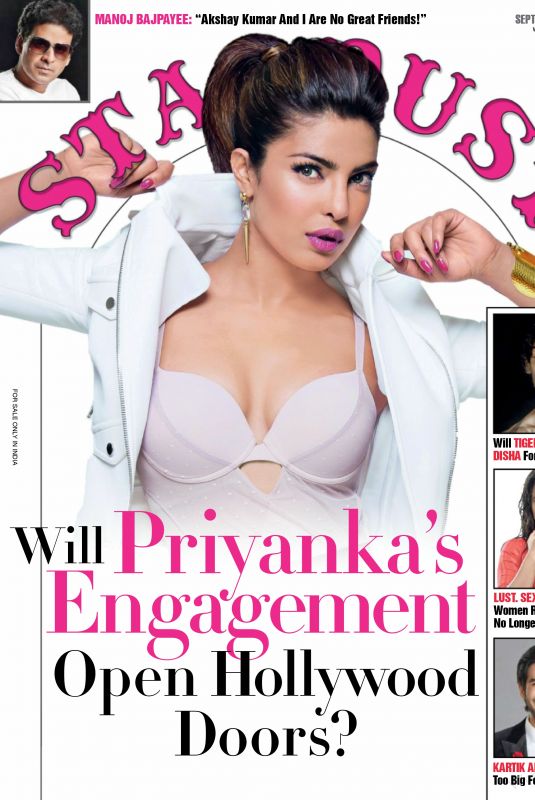 PRIYANKA CHOPRA in Stardust Magazine, India September 2018