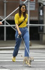 PRIYANKA CHOPRA Out with Her Dog in New York 10/10/2018