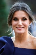 QUEEN LETIZIA OF SPAIN Arrives at Grand Palais in Paris 10/05/2018