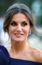 QUEEN LETIZIA OF SPAIN Arrives at Grand Palais in Paris 10/05/2018