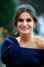 QUEEN LETIZIA OF SPAIN Arrives at Grand Palais in Paris 10/05/2018