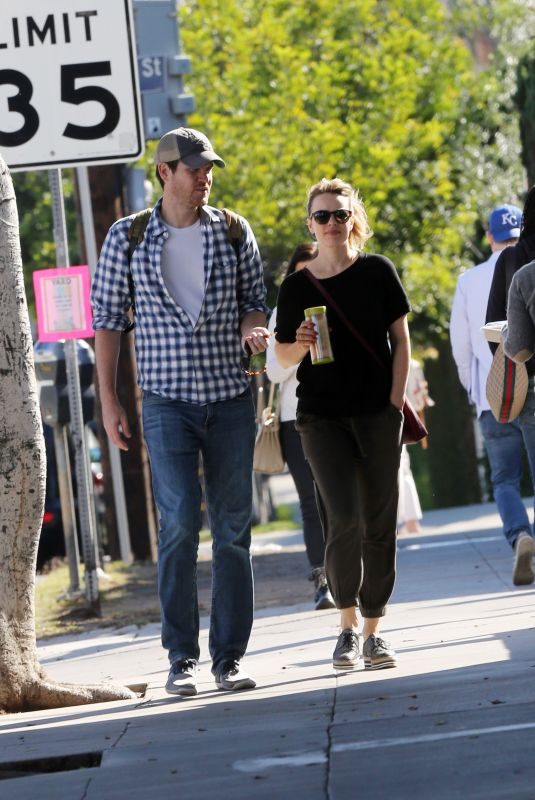 RACHEL MCADAMS and Jamie Linden Out in Los Angeles 10/15/2018