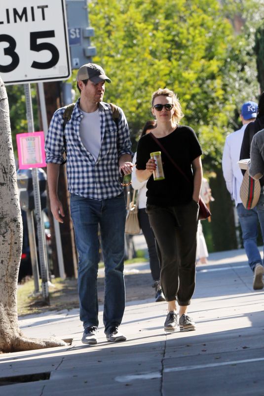 RACHEL MCADAMS and Jamie Linden Out in Los Angeles 10/15/2018