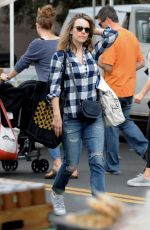 RACHEL MCADAMS Shopping at Farmers Market in Los Angeles 10/14/2018