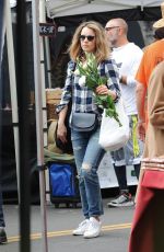 RACHEL MCADAMS Shopping at Farmers Market in Los Angeles 10/14/2018