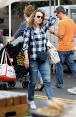 RACHEL MCADAMS Shopping at Farmers Market in Los Angeles 10/14/2018