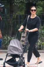 RACHEL WEISZ Pushing a Stroller Out and About in New York 10/10/2018