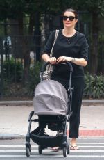 RACHEL WEISZ Pushing a Stroller Out and About in New York 10/10/2018