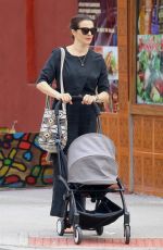 RACHEL WEISZ Pushing a Stroller Out and About in New York 10/10/2018