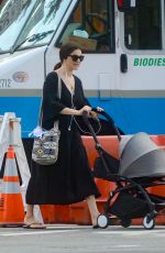 RACHEL WEISZ Pushing a Stroller Out in New York 10/02/2018