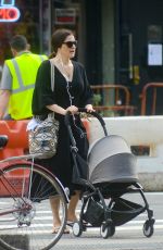 RACHEL WEISZ Pushing a Stroller Out in New York 10/02/2018