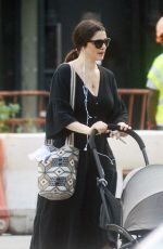 RACHEL WEISZ Pushing a Stroller Out in New York 10/02/2018