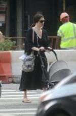 RACHEL WEISZ Pushing a Stroller Out in New York 10/02/2018