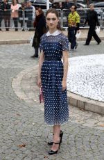 RAFFEY CASSIDY Arrives at Miu Miu Show at Paris Fashion Week 10/02/2018